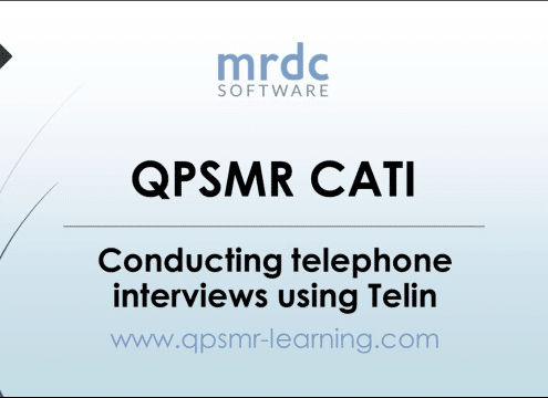 Conducting telephone interviews using Telin