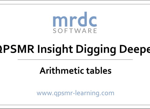 Arithmetic tables