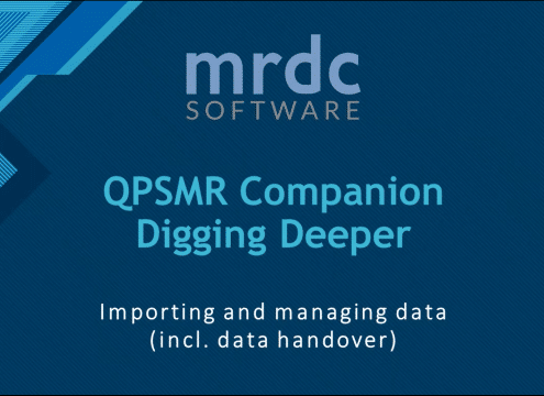 Importing and managing data incl data handover