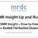 QPSMR Insight How to handle open ended verbatim questions
