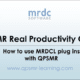 QPSMR Real Productivity Gains: How to use MRDCL plug ins with QPSMR
