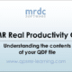 QPSMR Real Productivity Gains: Understanding the contents of your QDF file