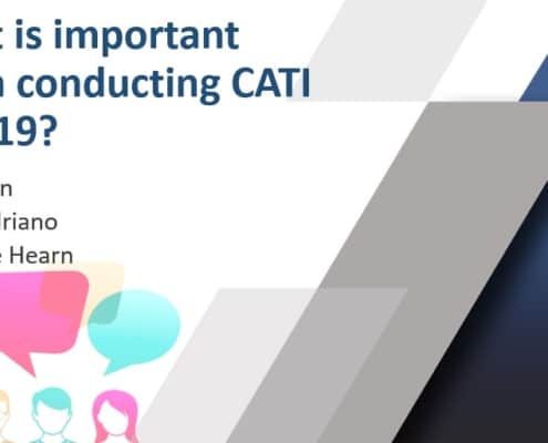 What is important about conducting CATI using QPSMR